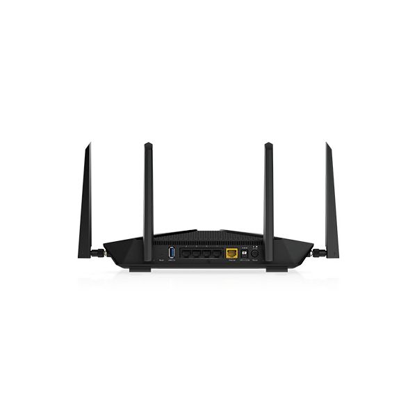 NETGEAR Nighthawk AX5400 draadloze router Gigabit Ethernet Dual-band (2.4 GHz / 5 GHz) Zwart (RAX50-100EUS) NETGEAR Nighthawk AX5400 draadloze router Gigabit Ethernet Dual-band (2.4 GHz / 5 GHz) Zwart (RAX50-100EUS)