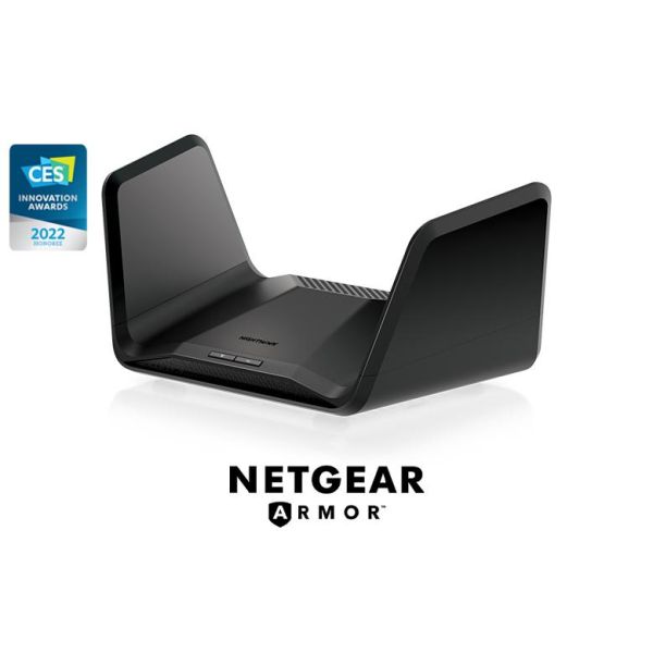 NETGEAR Nighthawk RAXE300 draadloze router Gigabit Ethernet Tri-band (2.4 GHz / 5 GHz / 5 GHz) Zwart (RAXE300-100EUS)