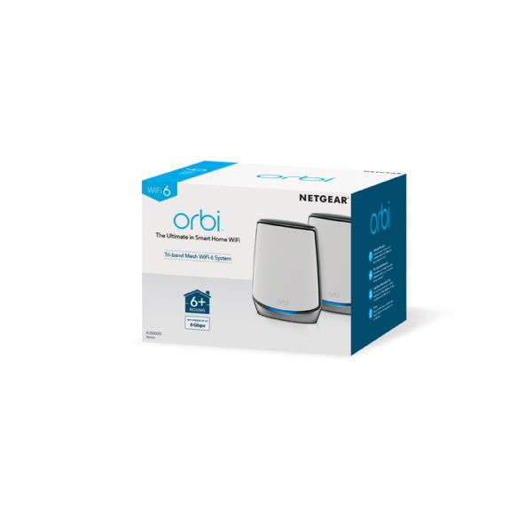 NETGEAR Orbi RBK852 AX6000 WiFi 6 Mesh System (RBK852-100EUS)