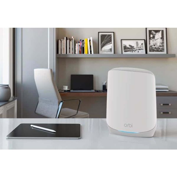 NETGEAR Orbi RBS760 Tri-band (2.4 GHz / 5 GHz / 5 GHz) Wi-Fi 6 (802.11ax) Wit 2 Intern (RBS760-100EUS)