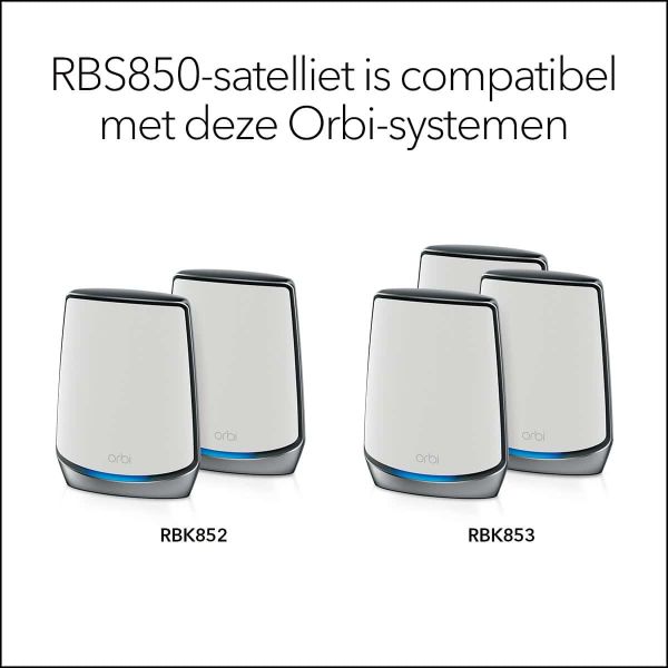 NETGEAR Orbi RBS850 AX6000 WiFi 6 Mesh Sattelite (RBS850-100EUS)