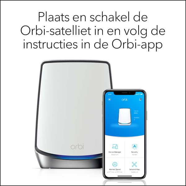NETGEAR Orbi RBS850 AX6000 WiFi 6 Mesh Sattelite (RBS850-100EUS)