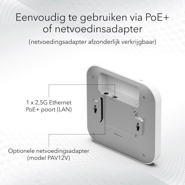 NETGEAR Insight Cloud Managed WiFi 6 AX1800 Dual Band Access Point (WAX610) (WAX610-100EUS)