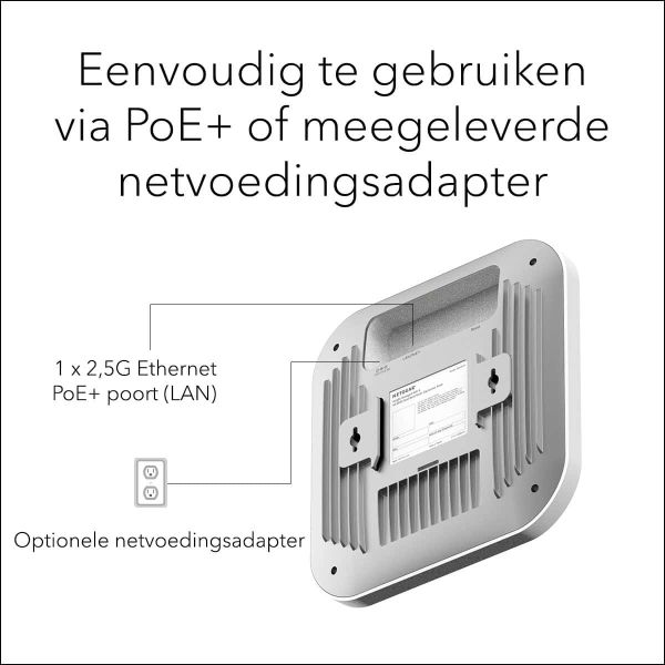 NETGEAR Insight Cloud Managed WiFi 6 AX3600 Dual Band Access Point (WAX620) (WAX620-100EUS)