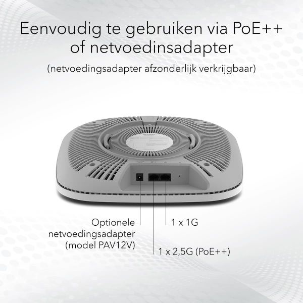 NETGEAR Insight Cloud Managed WiFi 6 AX6000 Tri-band Multi-Gig Access Point (WAX630) (WAX630-100EUS)