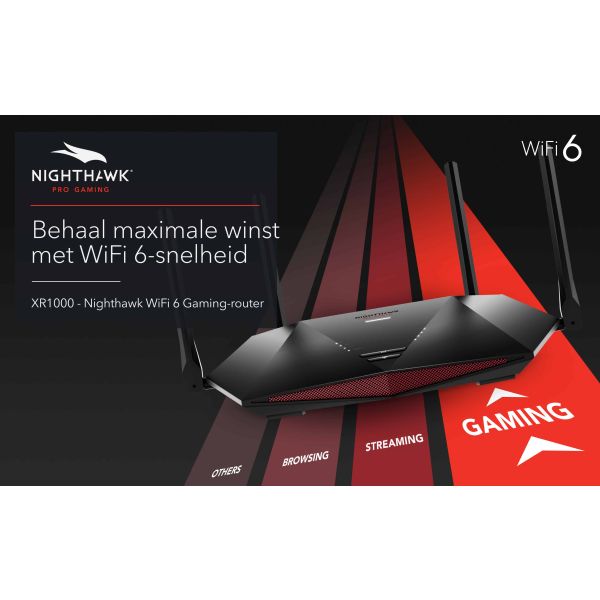 NETGEAR Nighthawk XR1000 WiFi 6 Gaming Router (XR1000-100EUS)