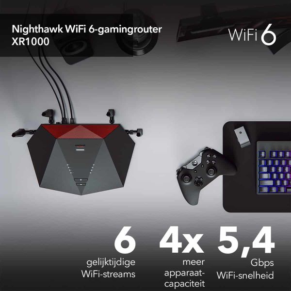 NETGEAR Nighthawk XR1000 WiFi 6 Gaming Router (XR1000-100EUS) NETGEAR Nighthawk XR1000 WiFi 6 Gaming Router (XR1000-100EUS)