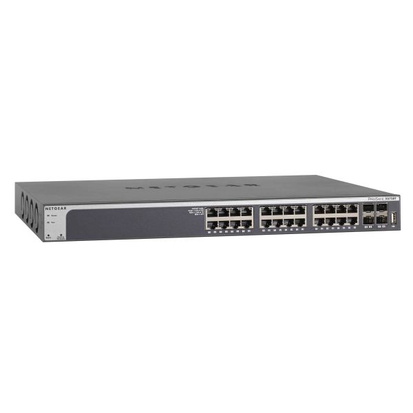 NETGEAR ProSAFE Smart Switch - XS728T - 24 x 10 Gigabit Ethernet- en 4 dedicated SFP+ poorten (XS728T-100NES)