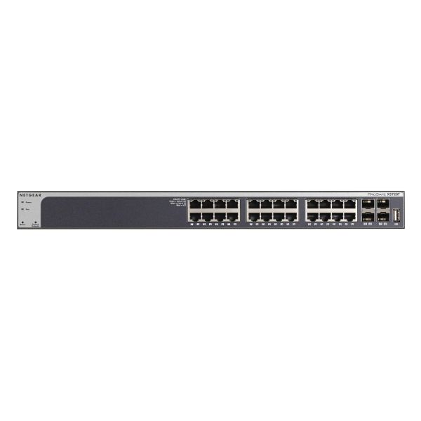 NETGEAR ProSAFE Smart Switch - XS728T - 24 x 10 Gigabit Ethernet- en 4 dedicated SFP+ poorten (XS728T-100NES) NETGEAR ProSAFE Smart Switch - XS728T - 24 x 10 Gigabit Ethernet- en 4 dedicated SFP+ poorten (XS728T-100NES)