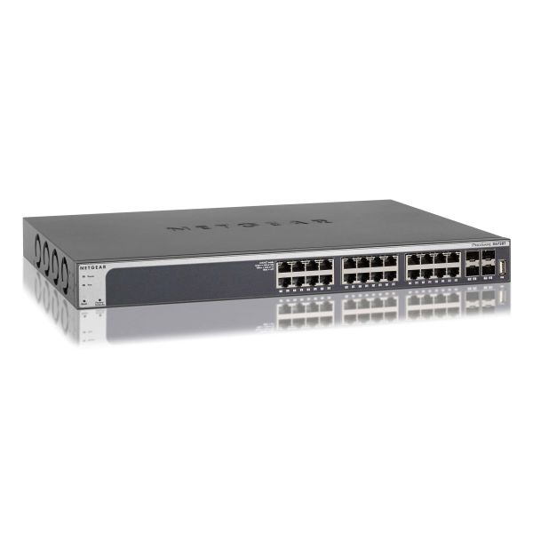 NETGEAR ProSAFE Smart Switch - XS728T - 24 x 10 Gigabit Ethernet- en 4 dedicated SFP+ poorten (XS728T-100NES) NETGEAR ProSAFE Smart Switch - XS728T - 24 x 10 Gigabit Ethernet- en 4 dedicated SFP+ poorten (XS728T-100NES)