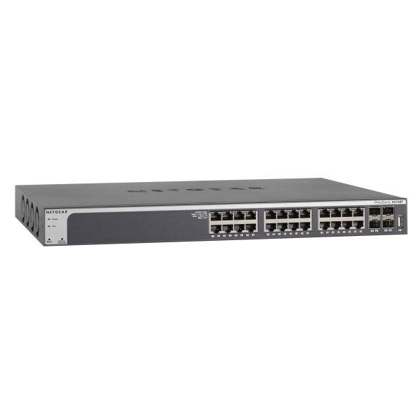 NETGEAR ProSAFE Smart Switch - XS728T - 24 x 10 Gigabit Ethernet- en 4 dedicated SFP+ poorten (XS728T-100NES)