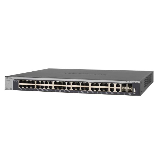 NETGEAR XS748T-100NES netwerk-switch Managed L2+/L3 10G Ethernet (100/1000/10000) Zwart (XS748T-100NES)