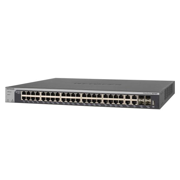 NETGEAR XS748T-100NES netwerk-switch Managed L2+/L3 10G Ethernet (100/1000/10000) Zwart (XS748T-100NES)