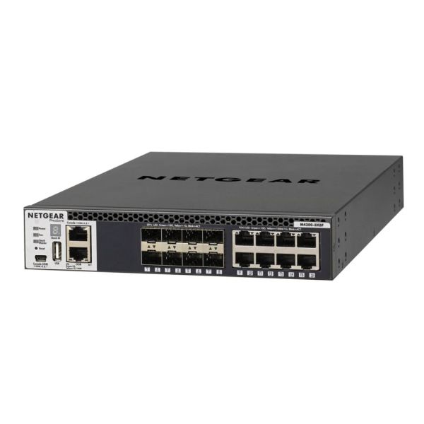 NETGEAR M4300-8X8F Managed L3 10G Ethernet (100/1000/10000) 1U Zwart (XSM4316S-100NES)