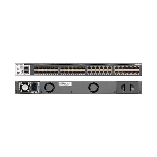 NETGEAR M4300-24X24F/US/EMEA Managed 10G Ethernet (100/1000/10000) 1U Grijs (XSM4348S-100NES)
