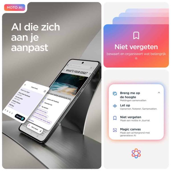 Motorola edge 70 17 cm (6.7") Dual SIM Android 16.0 5G USB Type-C 12 GB 512 GB 4800 mAh Grijs (PBA50001SE) Motorola edge 70 17 cm (6.7") Dual SIM Android 16.0 5G USB Type-C 12 GB 512 GB 4800 mAh Grijs (PBA50001SE)