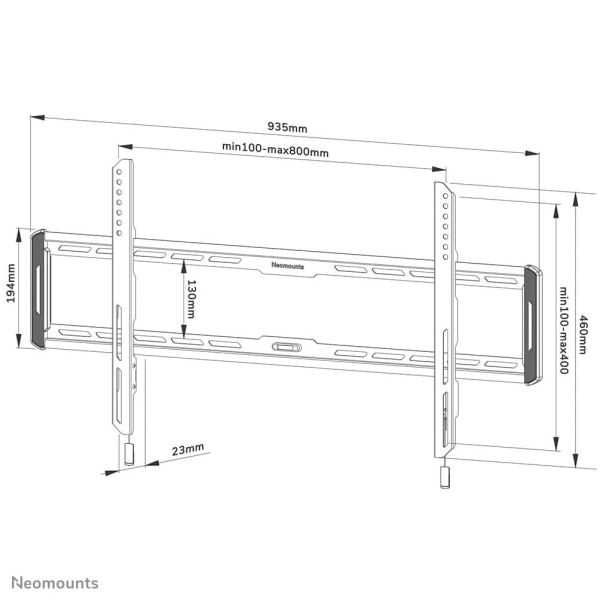 Neomounts by Newstar tv wandsteun (WL30-550BL18)