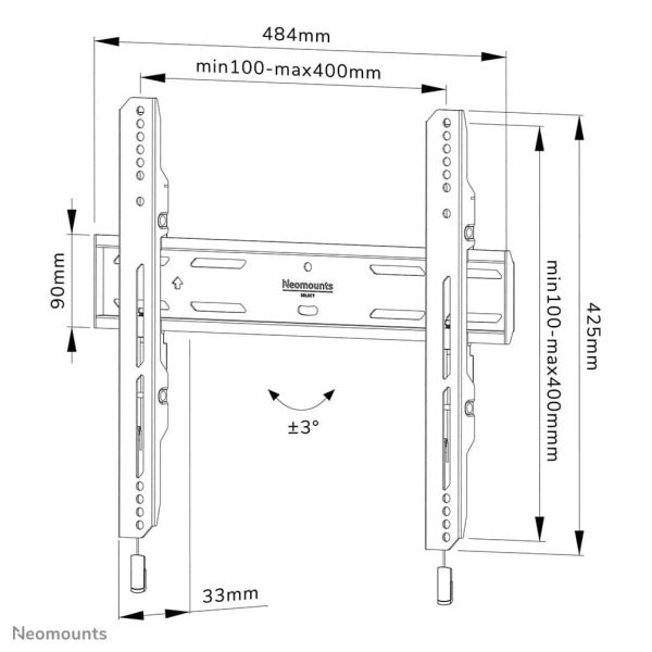 Neomounts by Newstar Select tv wandsteun (WL30S-850BL14)
