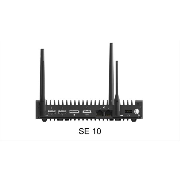 Lenovo ThinkEdge SE10 Intel Atom® x6425RE 8 GB DDR4-SDRAM 256 GB SSD Windows 10 IoT Enterprise Mini PC Zwart (12NH0002SP) Lenovo ThinkEdge SE10 Intel Atom® x6425RE 8 GB DDR4-SDRAM 256 GB SSD Windows 10 IoT Enterprise Mini PC Zwart (12NH0002SP)