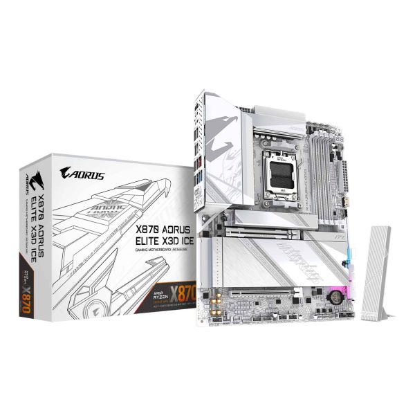 GIGABYTE X870 AORUS ELITE X3D ICE AMD X870 Socket AM5 ATX (X870 A ELITE X ICE)