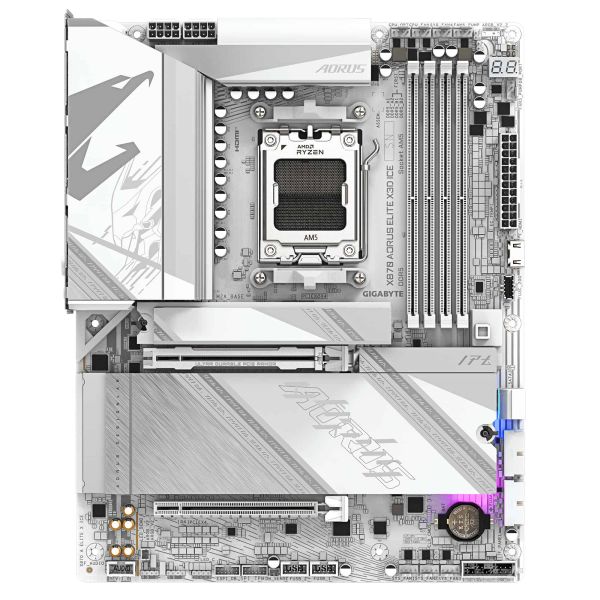 GIGABYTE X870 AORUS ELITE X3D ICE AMD X870 Socket AM5 ATX (X870 A ELITE X ICE)
