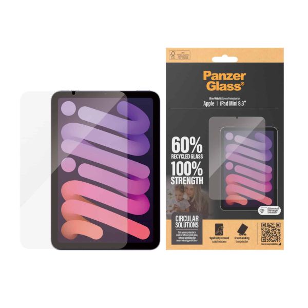 PanzerGlass ® Screen Protector iPad Mini 8.3'' (2021, 2024) | Ultra-Wide Fit Doorzichtige schermbeschermer Apple 1 stuk(s) (2842)