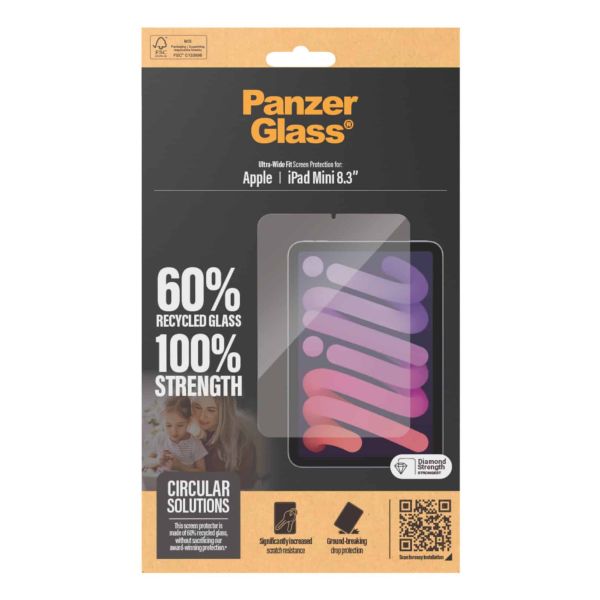 PanzerGlass ® Screen Protector iPad Mini 8.3'' (2021, 2024) | Ultra-Wide Fit Doorzichtige schermbeschermer Apple 1 stuk(s) (2842)