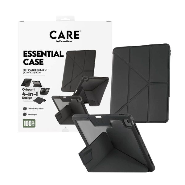 PanzerGlass CARE™ by ®™ by Essential Case Black iPad Air 13" (2024-2026) mobiele telefoon behuizingen Hoes Zwart (CR31677)