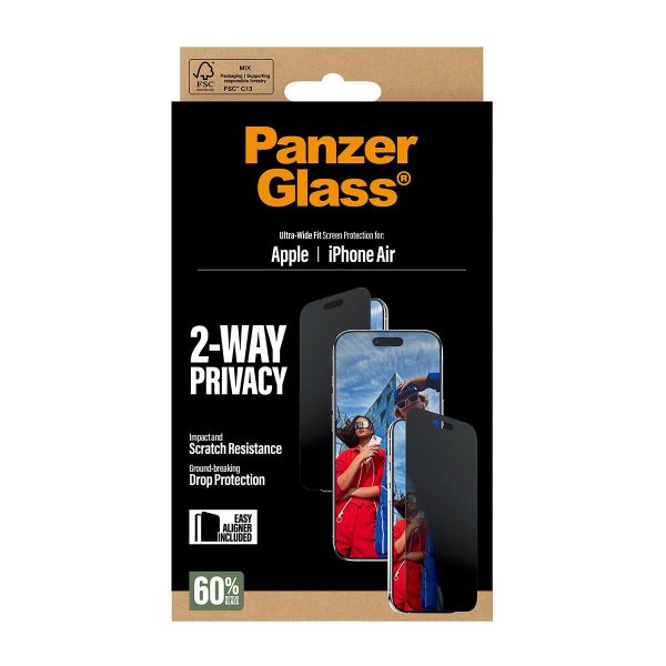 PanzerGlass 2-Way Privacy Screenprotector iPhone Air (PG74944)