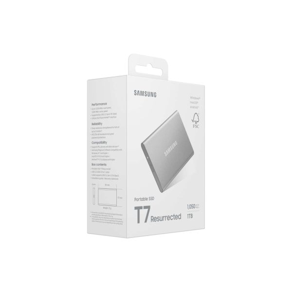 Samsung Portable SSD T7 Resurrected USB 3.2 Gen 2 1TB (MU-PD1T0G/WW)