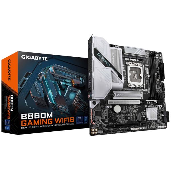 GIGABYTE B860M GAMING WIFI6 moederbord LGA 1851 (Socket V1) micro ATX (B860M GAMING WIFI6)