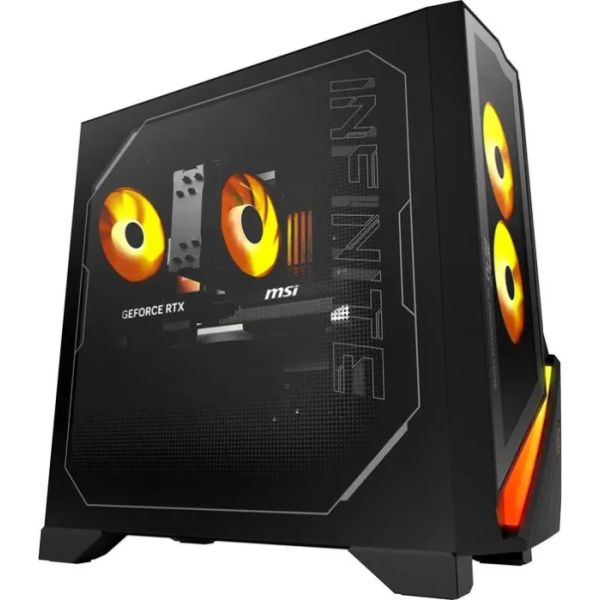 MSI MPG Infinite Z3 X3D 9NVRR7-487AT Desktop AMD Ryzen 7 9800X3D, 64GB DDR5 RAM, 2TB M.2 SSD, GeForce RTX 5080 SHADOW 3X OC (16G (00B94221-487)
