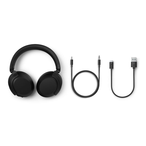 Philips TAH8000E Headset Bedraad en draadloos Hoofdband Oproepen/muziek USB Type-C Bluetooth Zwart (TAH8000EBK/00) Philips TAH8000E Headset Bedraad en draadloos Hoofdband Oproepen/muziek USB Type-C Bluetooth Zwart (TAH8000EBK/00)