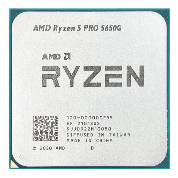 AMD RYZEN 5 PRO 5650G 4.40G Single Pack Tray (100-000000255)