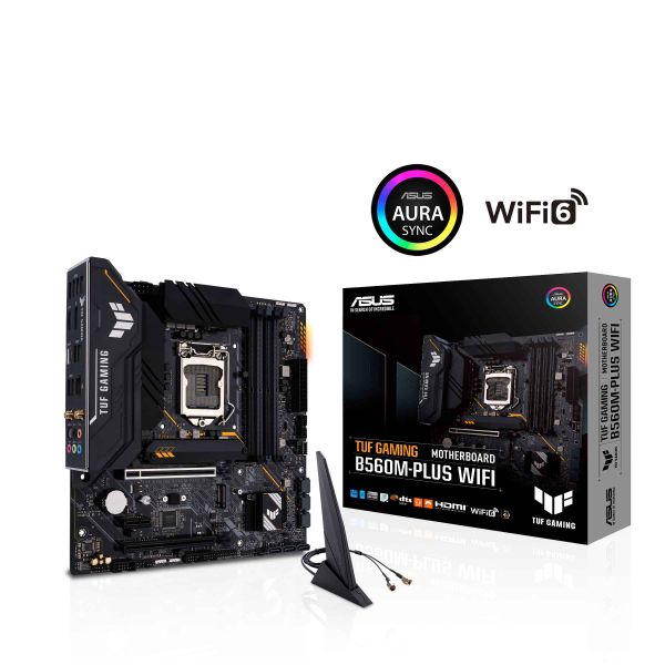 ASUS TUF GAMING B560M-PLUS WIFI Intel B560 LGA 1200 (Socket H5) micro ATX (90MB1770-M0EAY0)