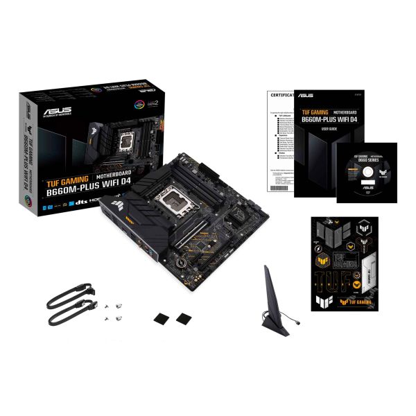 ASUS TUF GAMING B660M- PLUS WIFI D4 Intel B660 LGA 1700 micro ATX (90MB1930-M0EAY0)