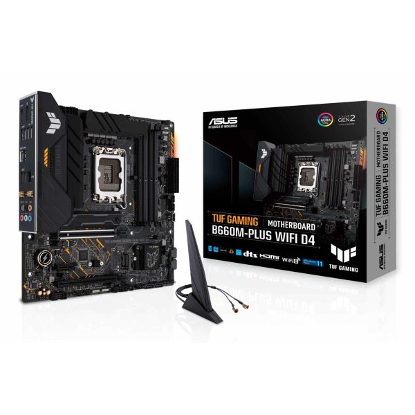 ASUS TUF GAMING B660M- PLUS WIFI D4 Intel B660 LGA 1700 micro ATX (90MB1930-M0EAY0)