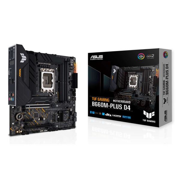 ASUS TUF GAMING B660M- PLUS D4 Intel B660 LGA 1700 micro ATX (90MB1940-M0EAY0)