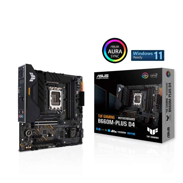 ASUS TUF GAMING B660M- PLUS D4 Intel B660 LGA 1700 micro ATX (90MB1940-M0EAY0)