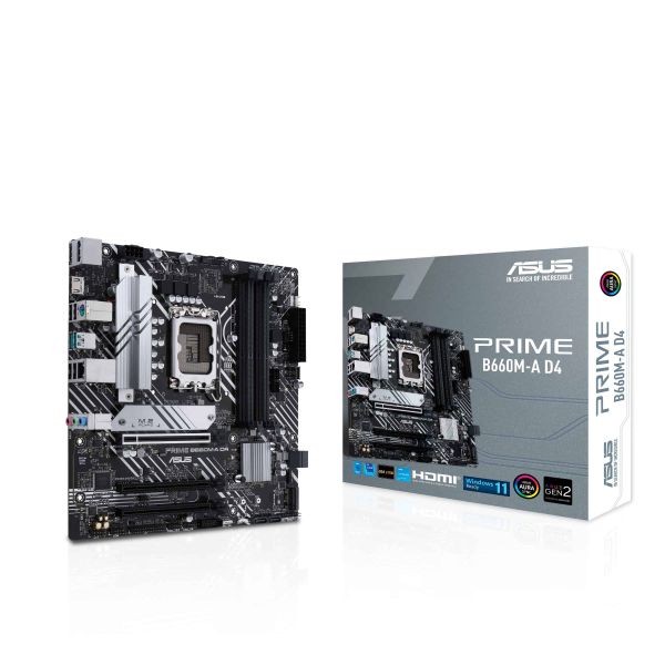 ASUS PRIME B660M-A D4 Intel B660 LGA 1700 micro ATX (90MB19K0-M0EAY0) ASUS PRIME B660M-A D4 Intel B660 LGA 1700 micro ATX (90MB19K0-M0EAY0)