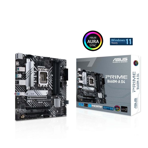 ASUS PRIME B660M-A D4 Intel B660 LGA 1700 micro ATX (90MB19K0-M0EAY0)