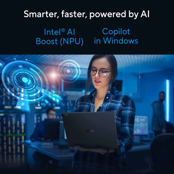 ASUS ExpertBook B3 B3404CVA-Q50354XA Intel® Core™ i5 i5-1335U Laptop 35,6 cm (14") WUXGA 16 GB DDR5-SDRAM 512 GB SSD Wi-Fi 6 (802.11ax) Windows 11 Pro Education Nederlands Zwart (90NX07D1-M00C10)