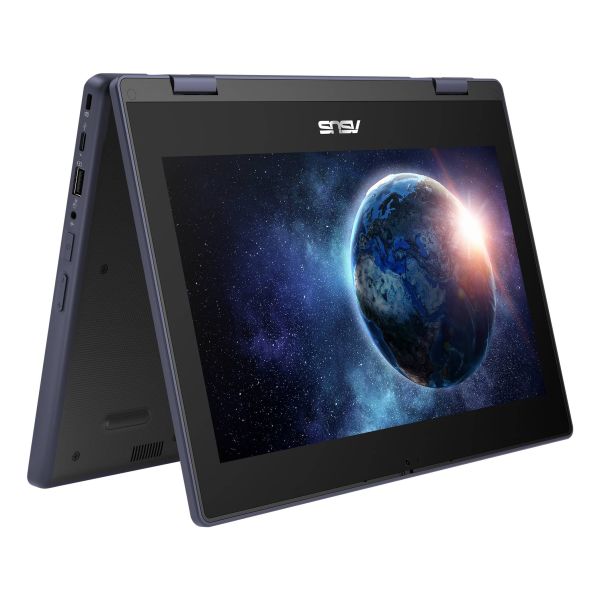 ASUS BR1104FGA-NS0175XA Intel® N N100 Hybride (2-in-1) 29,5 cm (11.6") Touchscreen HD 8 GB LPDDR5-SDRAM 128 GB SSD Wi-Fi 6 (802.11ax) Windows 11 Pro Education Nederlands Zwart, Grijs (90NX07L1-M005T0)