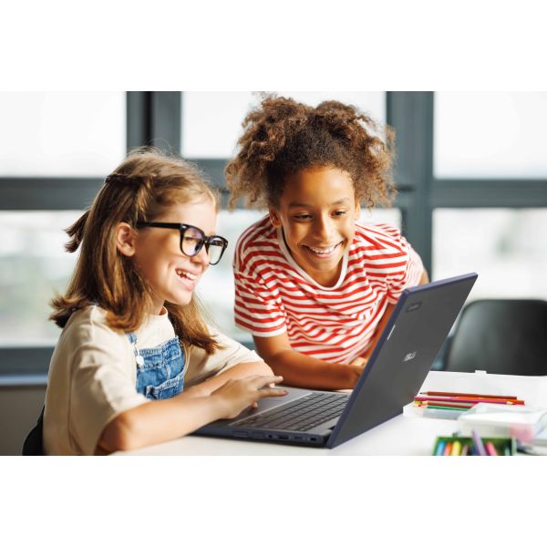 ASUS BR1204CTA-R80078XA-P Intel® N N150 Laptop 31 cm (12.2") WUXGA 8 GB LPDDR5-SDRAM 128 GB SSD Wi-Fi 6E (802.11ax) Windows 11 Pro Education US International Zwart, Grijs (90NX08R1-M002K0)