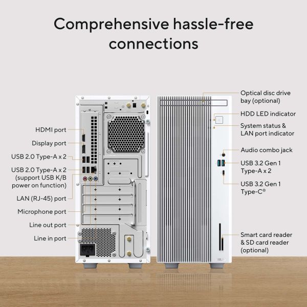 ASUS V500 Mini Tower V500MV-13620H053W Intel® Core™ i7 i7-13620H 16 GB DDR5-SDRAM 512 GB SSD Windows 11 Home PC Wit (90PF05R1-M00C10)