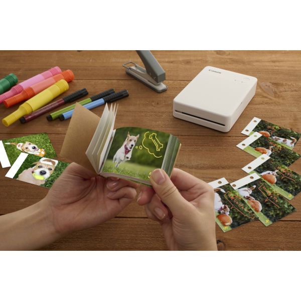 Canon SELPHY QX20 WH fotoprinter Verf-sublimatie 287 x 287 DPI 2.8" x 3.3" (7.2x8.5cm) Wifi (6753C001)