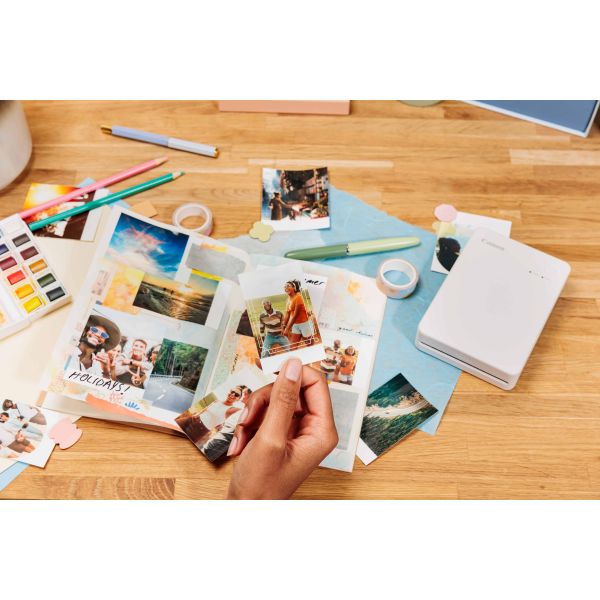 Canon SELPHY QX20 WH fotoprinter Verf-sublimatie 287 x 287 DPI 2.8" x 3.3" (7.2x8.5cm) Wifi (6753C001)