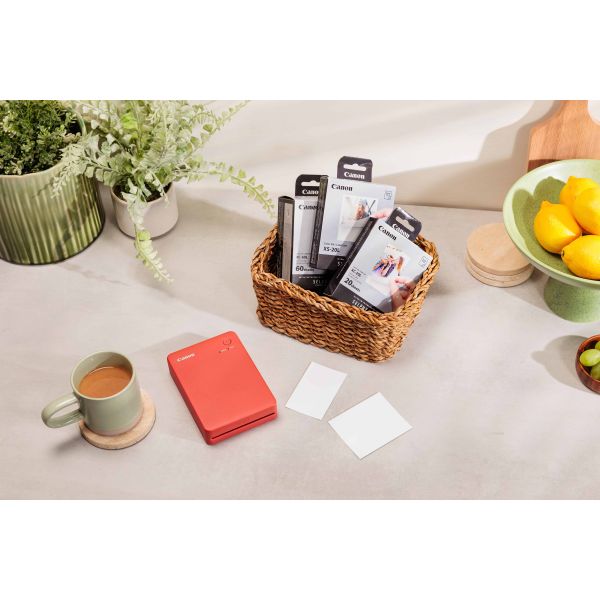 Canon SELPHY QX20 WH fotoprinter Verf-sublimatie 287 x 287 DPI 2.8" x 3.3" (7.2x8.5cm) Wifi (6753C001)