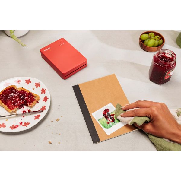 Canon SELPHY QX20 RD fotoprinter Verf-sublimatie 287 x 287 DPI 2.8" x 3.3" (7.2x8.5cm) Wifi (6754C001)