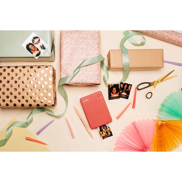 Canon SELPHY QX20 RD fotoprinter Verf-sublimatie 287 x 287 DPI 2.8" x 3.3" (7.2x8.5cm) Wifi (6754C001)